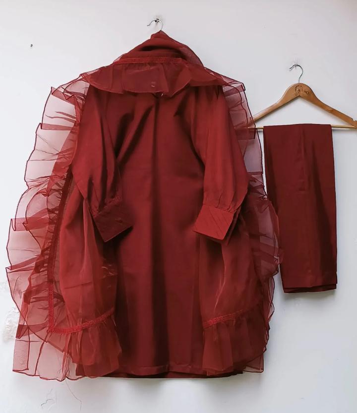 3PC, Shirt, Trouser, Organza  Dupatta